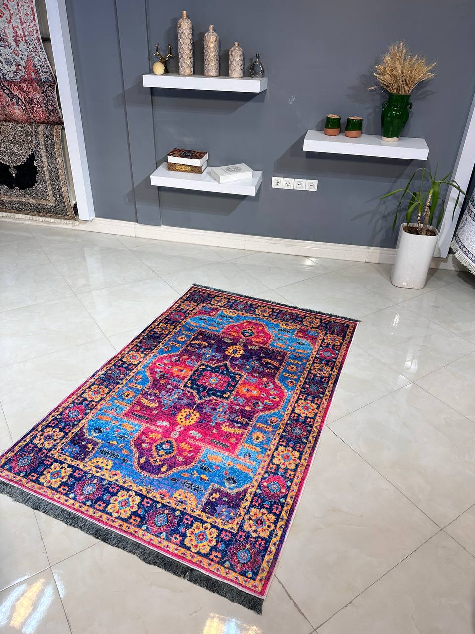 فرشینه رویه مخمل باتراکم بالا زیره استپ دار در۴طرح
