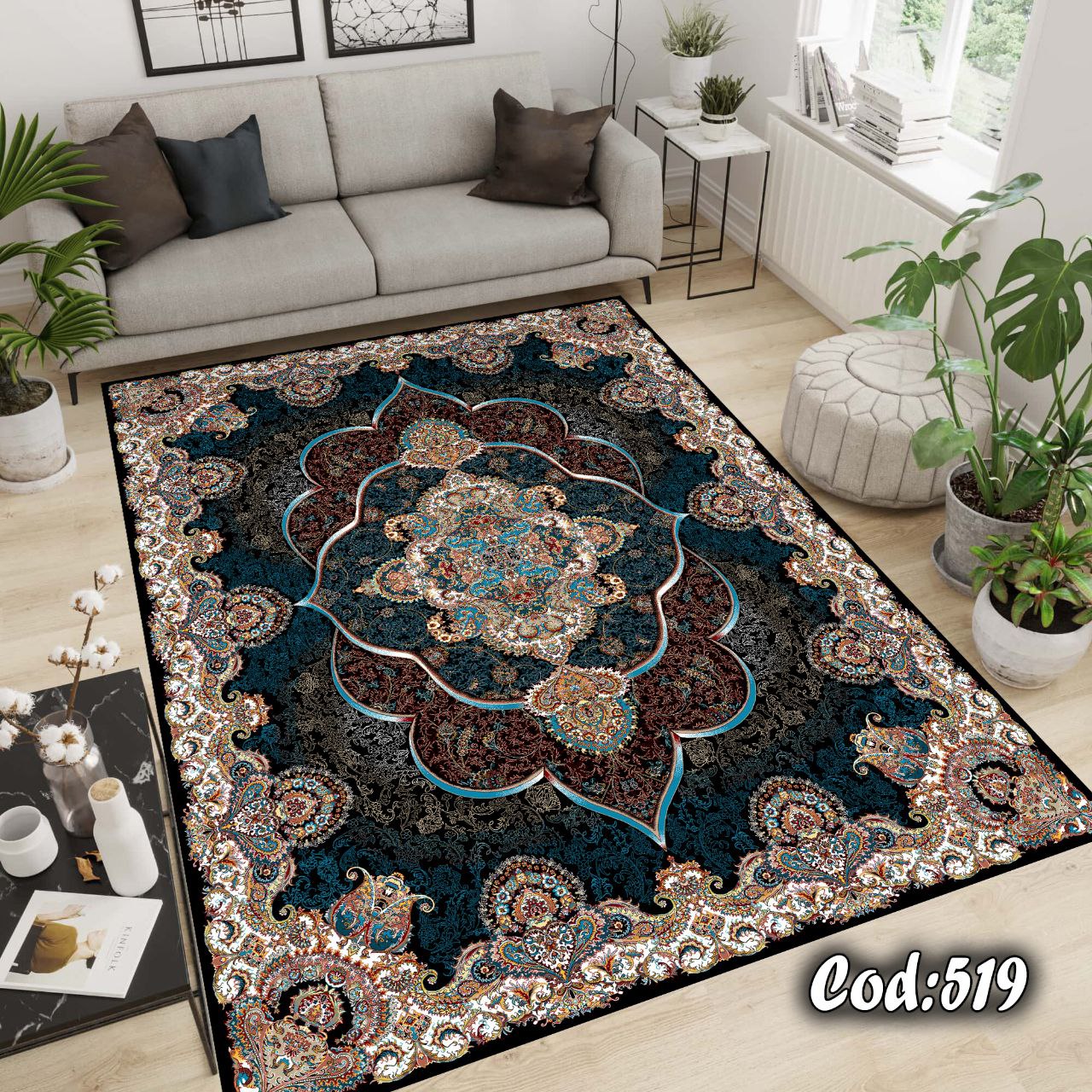 روفرشی کشدار جنس مخمل طرح کلاسیک دردورنگبندی