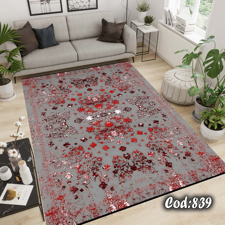 روفرشی کشدار جنس مخمل طرح گل های ریز