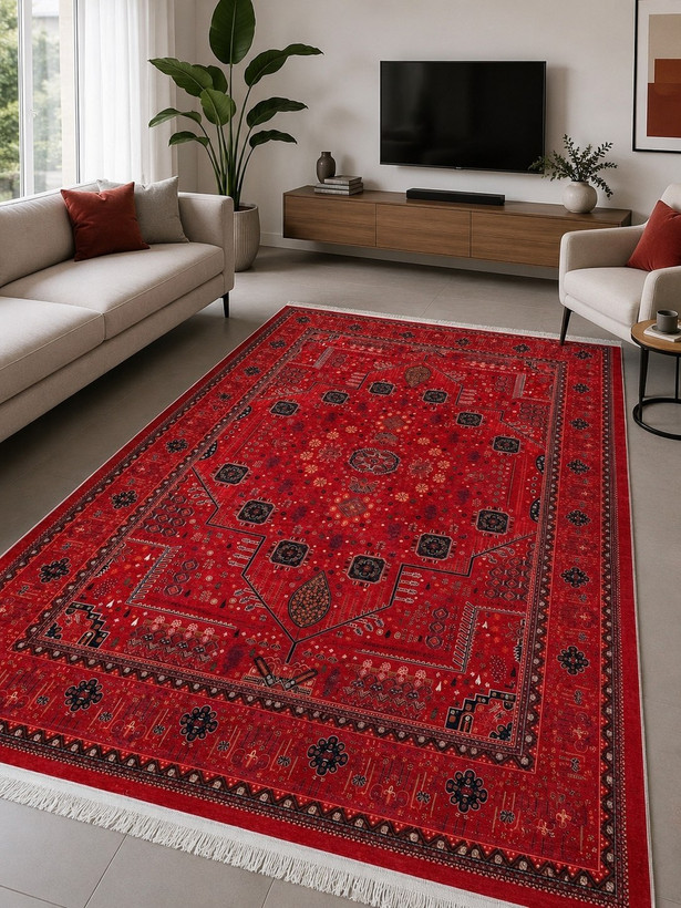 فرشینه جنس نرم ومخملی زیره استپ دار طرح اصیل