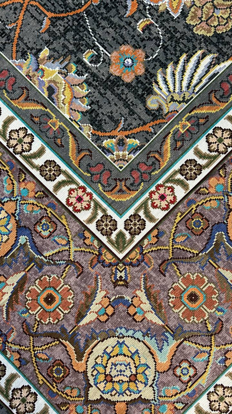 روفرشی کشدار جنس مخمل طرح افشان دردورنگبندی